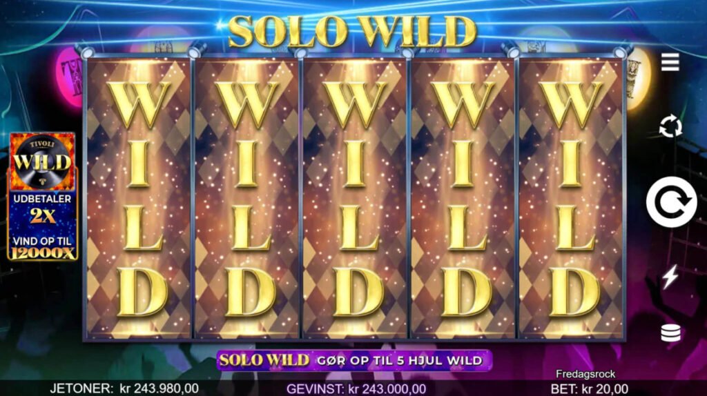 Symbole Wild Fredagsrock, Casino Slot