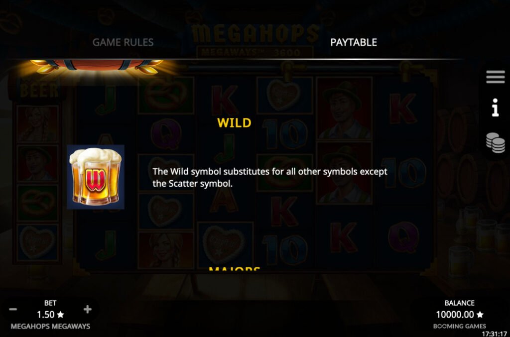 Symbole Wild Megahops Casino Slot