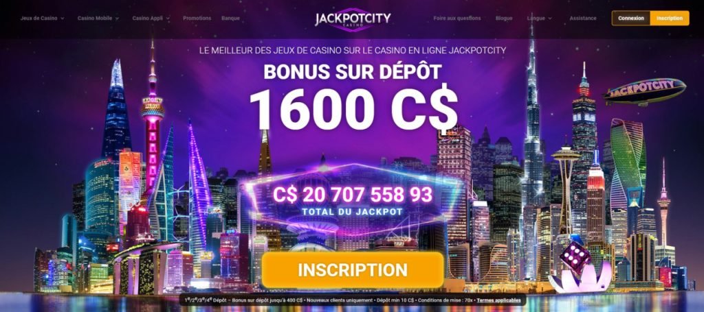 jackpot city casino bonus